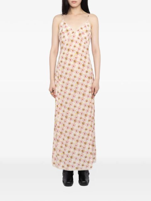 Zadig&Voltaire Ramelil floral-pattern maxi dress - Neutrals