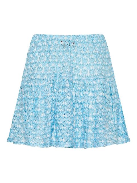 Missoni patterned tiered skirt - Blue - zdjęcie produktu nr 1