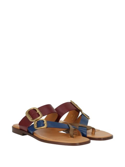 Tod's buckle-fastening leather sandals - Brown - zdjęcie produktu nr 2