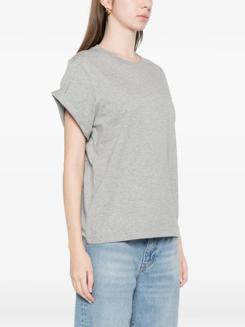 Victoria Beckham cuffed sleeve T-shirt - Grey