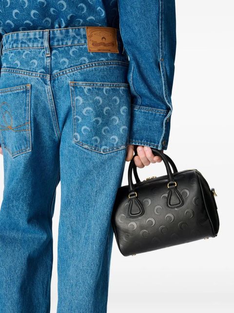 Marine Serre moon tote bag - Black