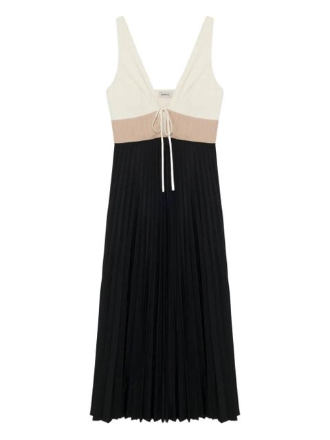 Simkhai Stephanie pleated midi dress - Black - zdjęcie produktu nr 1