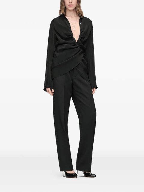 Maison Margiela straight-leg virgin wool trousers - Black - zdjęcie produktu nr 2