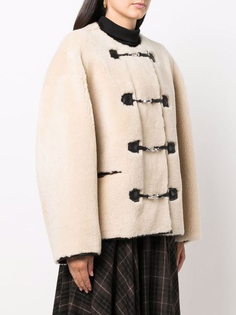 TOTEME Teddy shearling jacket - Neutrals