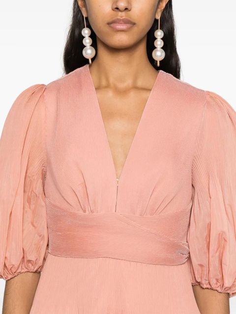 ZIMMERMANN pleated midi dress - Pink - zdjęcie produktu nr 2