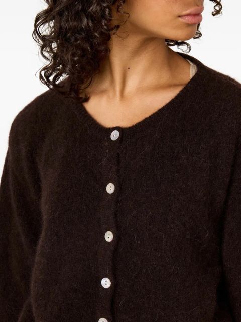 American Vintage Vitow buttoned round-neck cardigan - Brown