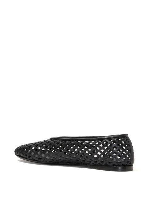 Proenza Schouler Tee Perforated ballerina shoes - Black