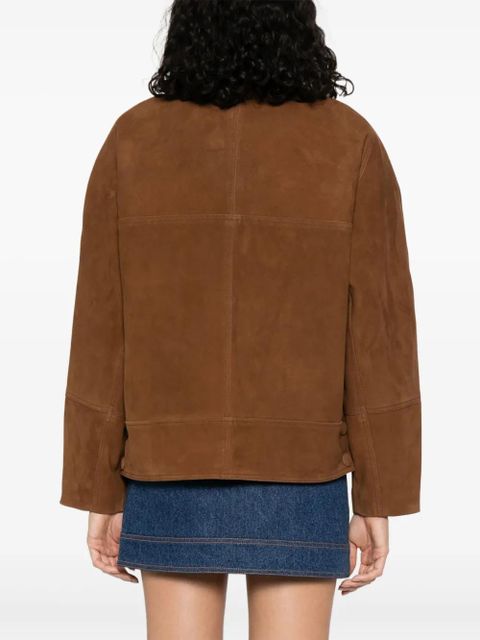 SANDRO suede jacket - Brown