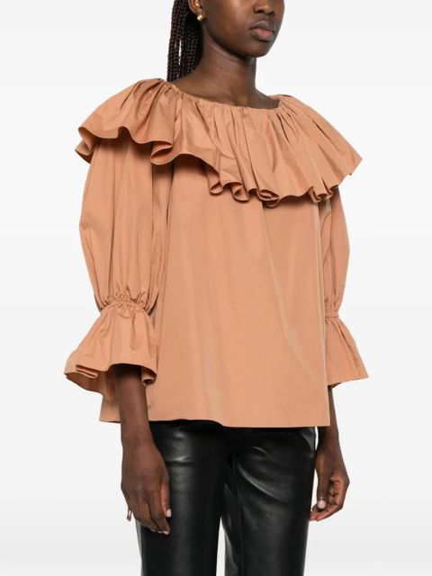 Chloé ruffled blouse - Neutrals
