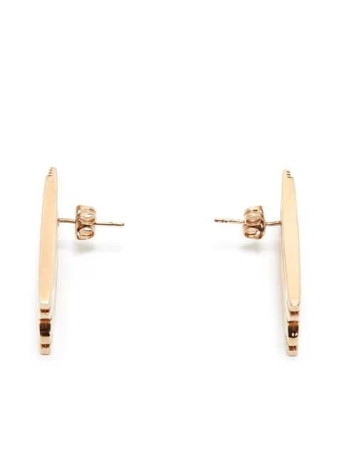 Victoria Beckham Frame stud earrings - Gold