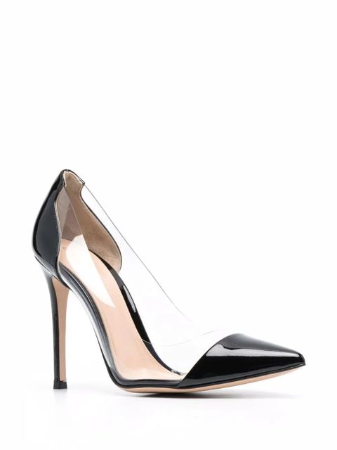 Gianvito Rossi Plexi 105mm patent leather pumps - Black - zdjęcie produktu nr 2