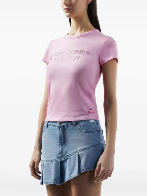 GCDS Polly Pocket Bling T-shirt - Pink