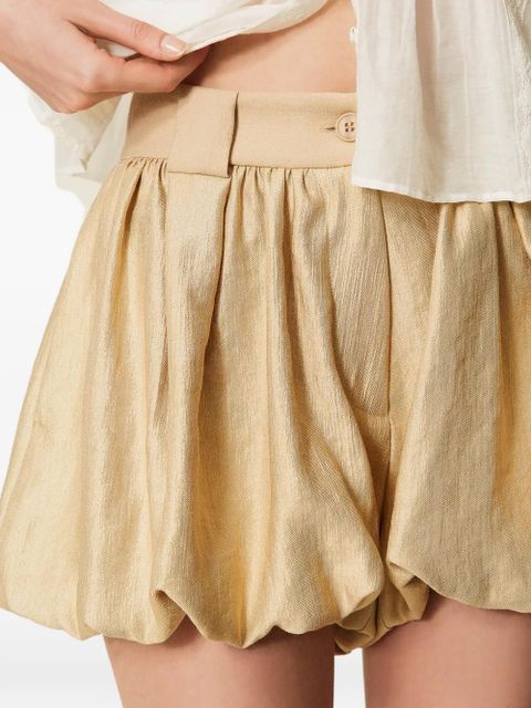 TWINSET woven short trousers - Gold