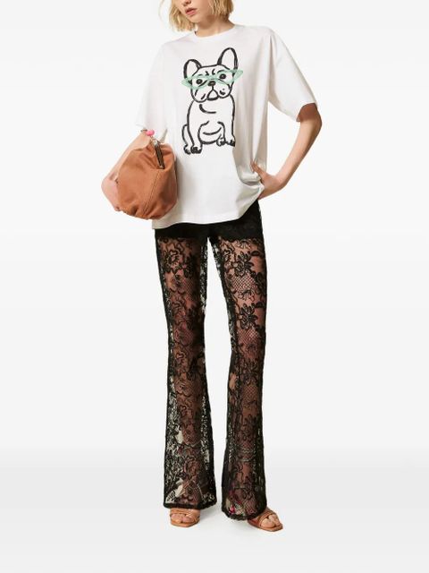 TWINSET lace trousers - Black - zdjęcie produktu nr 2