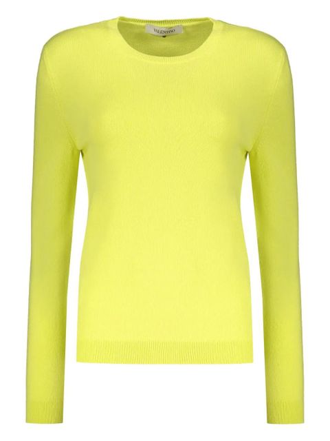 Valentino Garavani long-sleeve crew-neck sweater - Yellow - zdjęcie produktu nr 1