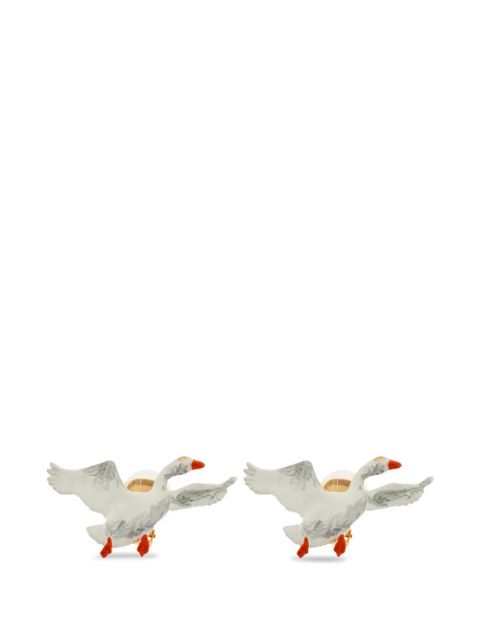 Moschino goose detail earrings - White - zdjęcie produktu nr 1