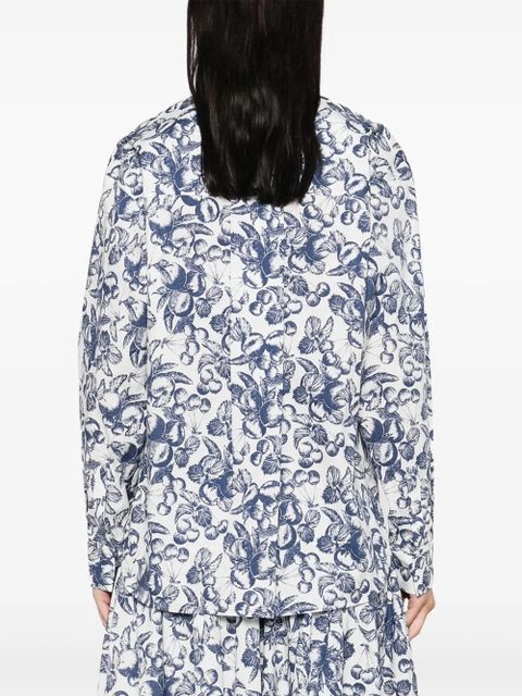 Maje fruit-print button shirt - White