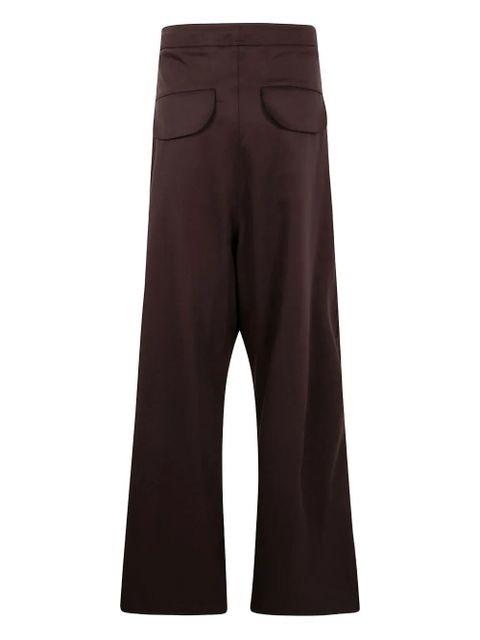 ENTIRE STUDIOS flap-pocket wool trousers - Brown