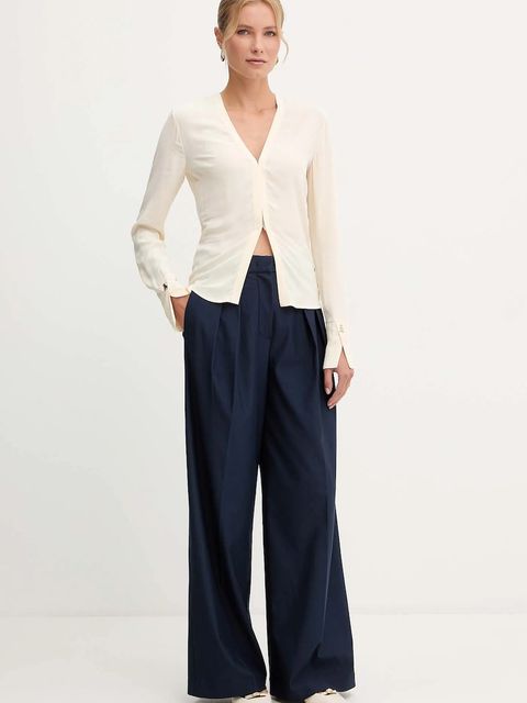 Patrizia Pepe koszula damska kolor beżowy regular 2C1647 A8I1