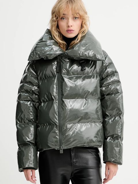 Rains kurtka 17230 Alta Vision Short Puffer Jacket kolor zielony zimowa 17230 - zdjęcie produktu nr 1