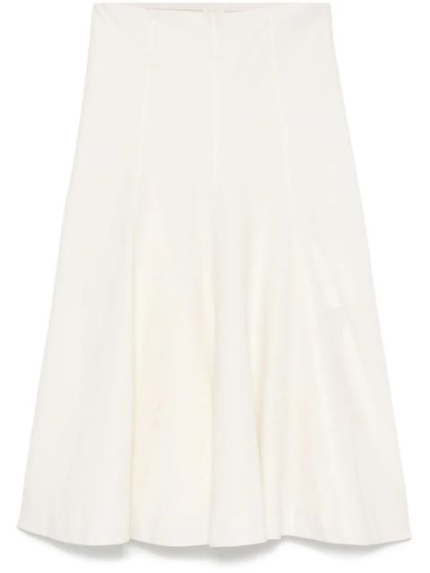 KHAITE Lenno midi skirt - White - zdjęcie produktu nr 1