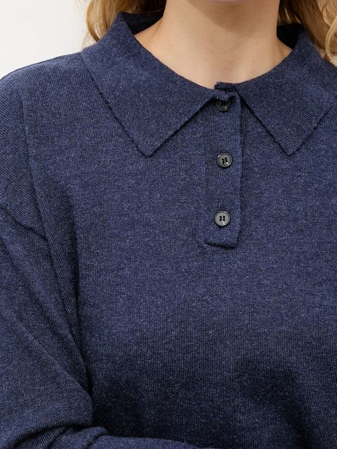 Answear.LAB sweter z kaszmirem kolor granatowy