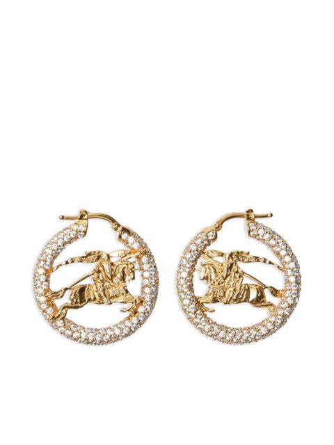 Burberry equestrian-knight hoop earrings - Yellow - zdjęcie produktu nr 1