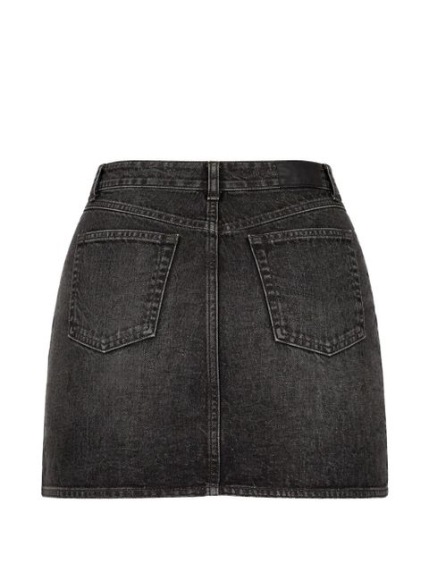 Jean Paul Gaultier denim zipped mini skirt - Black - zdjęcie produktu nr 2