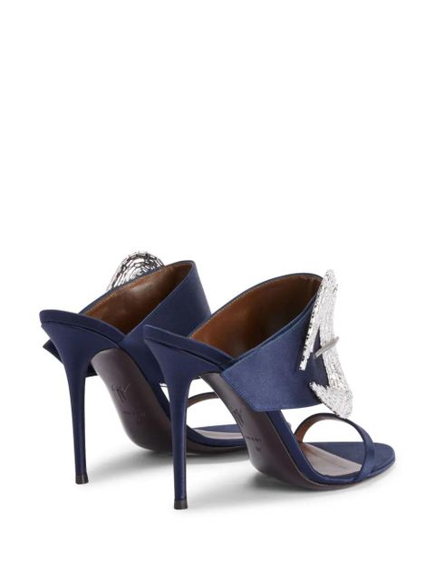 Giuseppe Zanotti 105mm Ludhovica mules - Blue