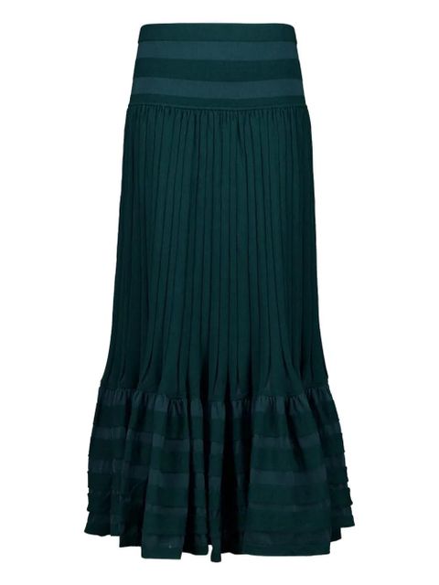 ZIMMERMANN Teal Rebellion midi skirt - Green - zdjęcie produktu nr 1