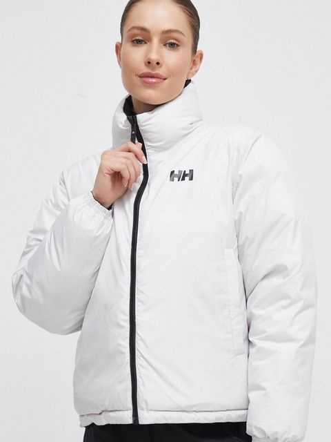 Helly Hansen kurtka dwustronna damska kolor czarny zimowa oversize - zdjęcie produktu nr 1