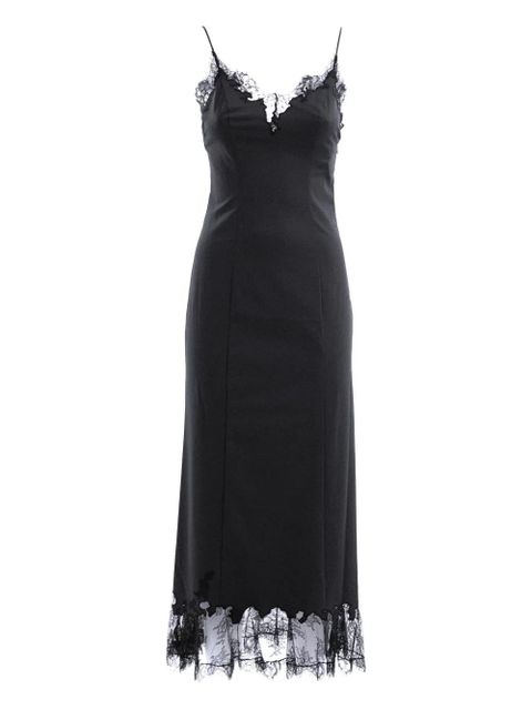 STAUD lace trim maxi dress - Black - zdjęcie produktu nr 1