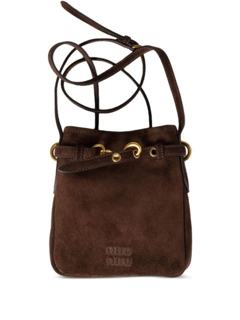 Miu Miu leather pouch bag - Brown - zdjęcie produktu nr 1
