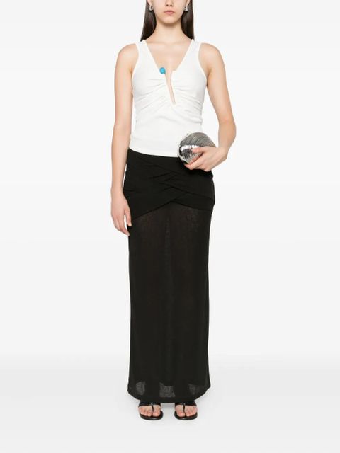 Christopher Esber crystal-embellished tank top - White