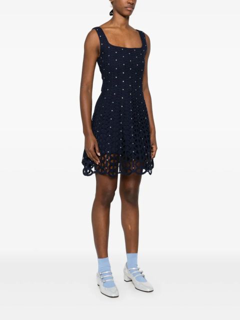 Maje crochet mini dress - Blue