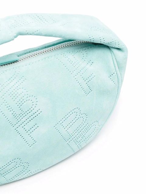 BY FAR Cush perforated-detail tote bag - Blue