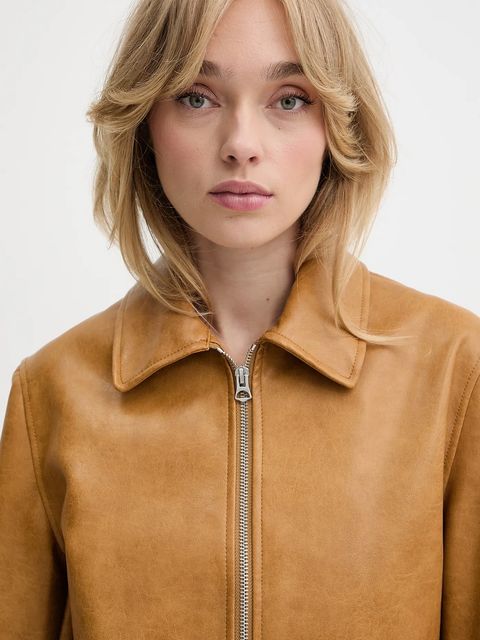 Rag & Bone kurtka kolor brązowy przejściowa WAW25P2001LE01