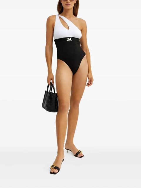 Max Mara Carlotta one-shoulder swimsuit - Black