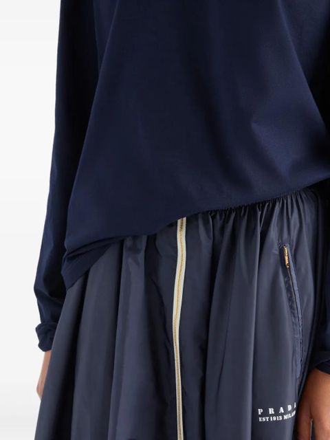 Prada pleated midi skirt - Blue - zdjęcie produktu nr 2