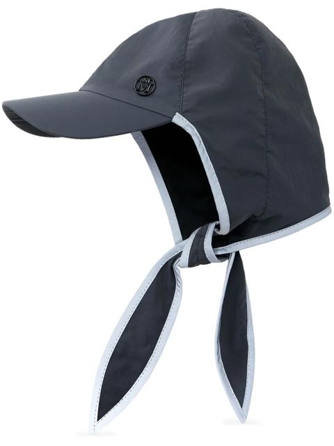 Maison Michel Yseult logo-appliqu� balaclava - Grey - zdjęcie produktu nr 1