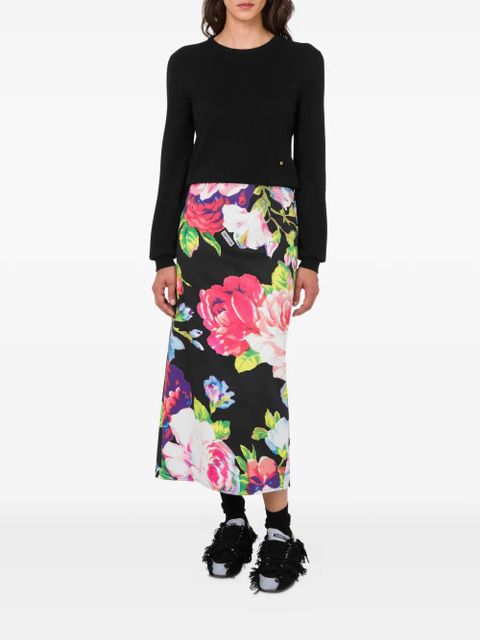 Moschino floral-pattern skirt - Black - zdjęcie produktu nr 2