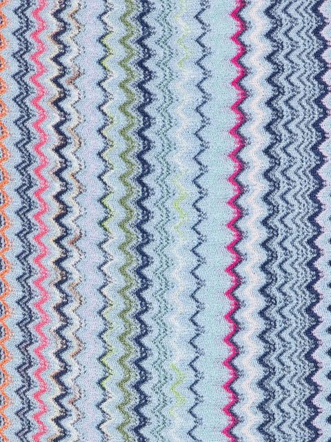 Missoni zigzag fringed beach cover-up - Blue - zdjęcie produktu nr 2