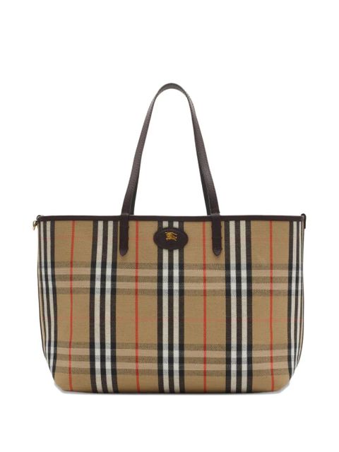 Burberry medium Bloomsbury reversible checked tote bag - Brown - zdjęcie produktu nr 2