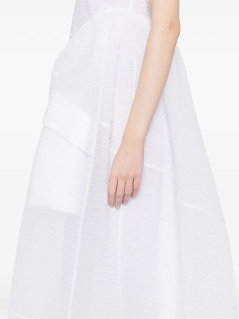 Cecilie Bahnsen pocket plumeria petit dress - Grey