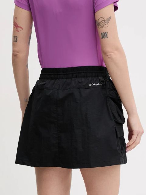 Columbia spódnica sportowa Elevated View kolor czarny mini prosta 2118791