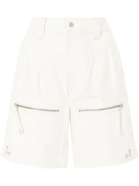 MARANT ÉTOILE Kynan cotton shorts - Neutrals - zdjęcie produktu nr 1