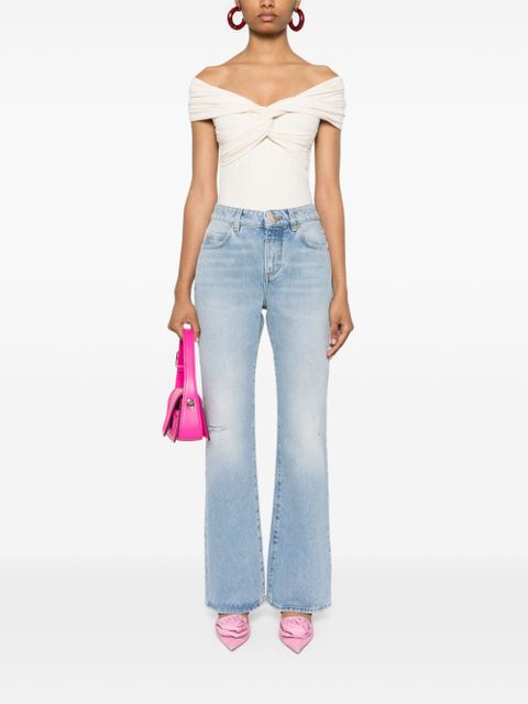 Balmain mid-rise flared jeans - Blue - zdjęcie produktu nr 2