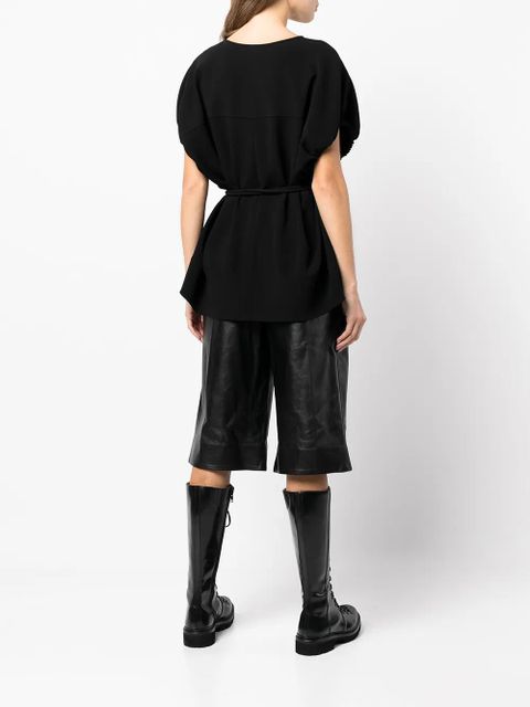 Proenza Schouler matte crepe cocoon top - Black - zdjęcie produktu nr 2
