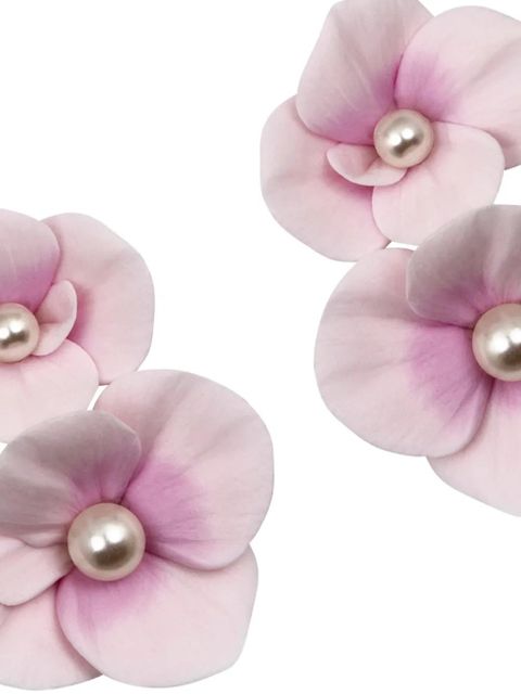 Jennifer Behr Aylani floral-motif earrings - Pink