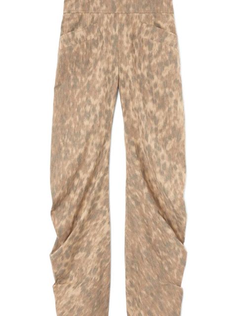 GANNI printed trousers - Neutrals - zdjęcie produktu nr 2